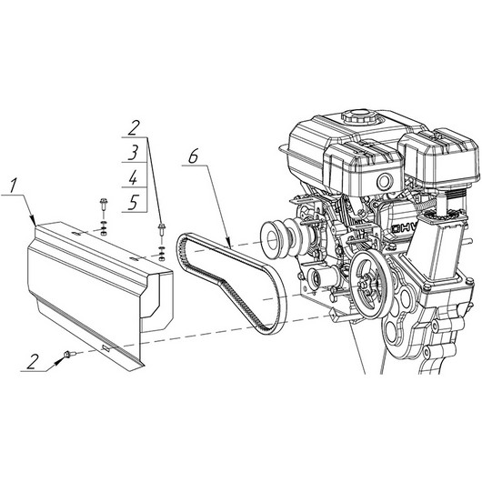 Ремень и кожух ремня Champion BC8738